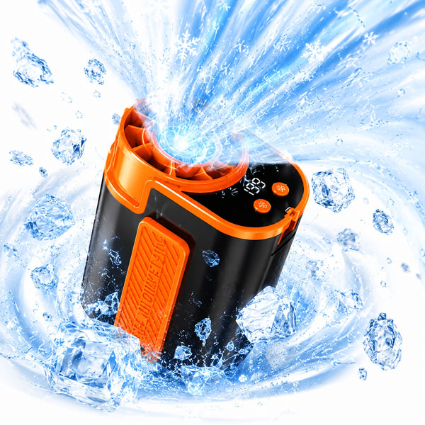 5-In-1 Cooling Fan, Waist Fan, Clamp Fan, Desktop Fan And Handheld Fan, 199 Speed Settings, with LED Display, Silent Motor, Quick Charging And Shock-Resistant Design. Father'S Day Gift, Suitable for Daily Use