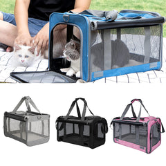 Large Pet Carrier Bag Portable Soft Fabric Fold Dog Cat Puppy Travel Bag in UK