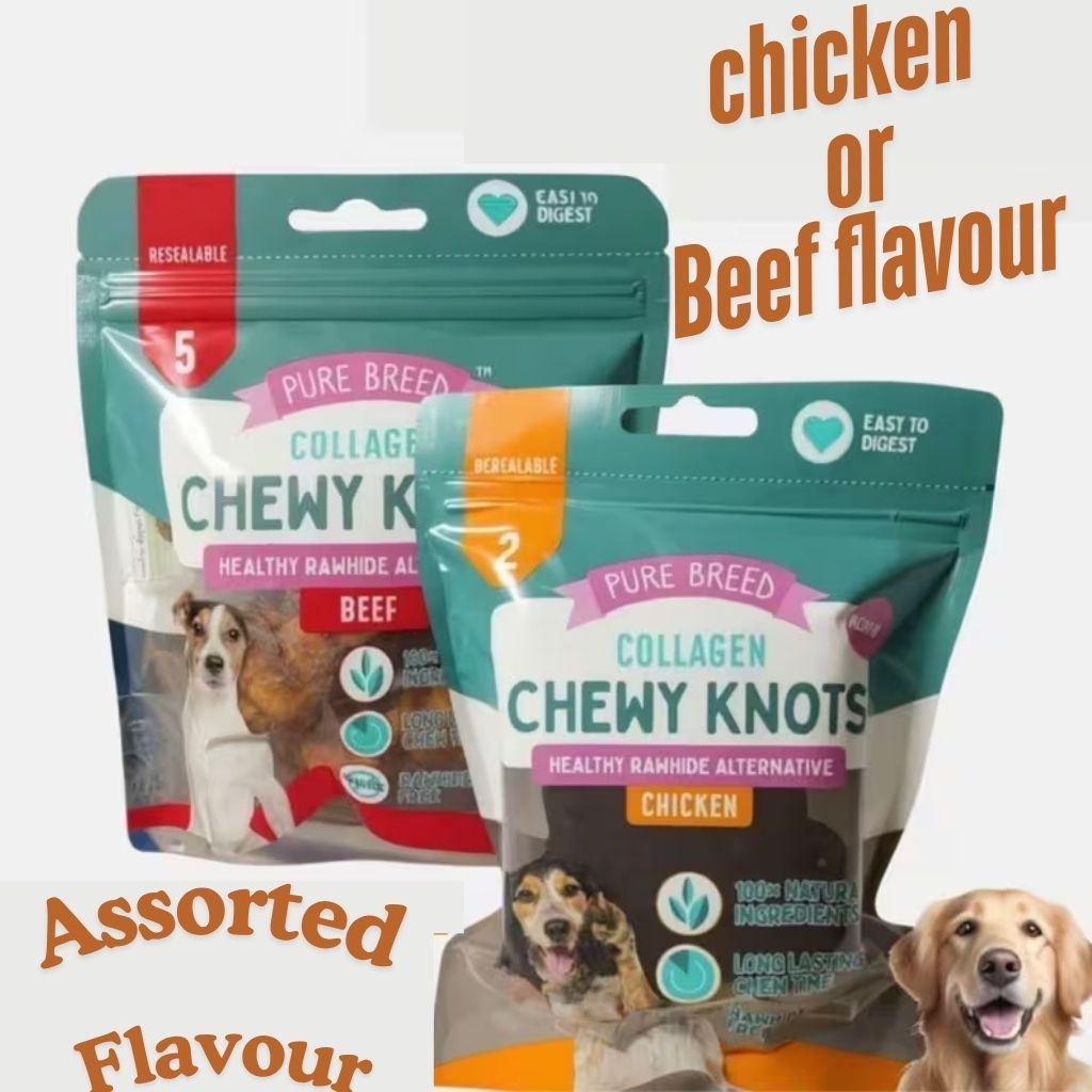 Collagen Daily Chips with Natural Beef or chicken - High Protein Dog Chews for Healthy Joints, Skin and Coat assorted flavour