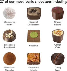 Hotel Chocolat Everything Sleekster Chocolate Gift Box. 355G. Milk, White and Dark Chocolates Ideal for Birthday, Thank You, Anniversary. Christmas 2025. Gifts for Her, Gifts for Men.