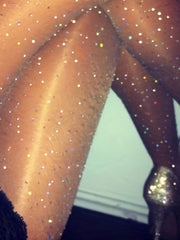 A Set of Women'S Shimmering Rhinestone Sheer Tights - Alluring Transparent Stockings Made from a, Available in Solid Colors, Suitable for All Seasons for Adults.