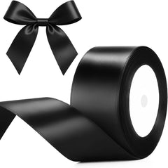 G2PLUS White Stain Ribbons - 22M Thick Fabric Gift Wrap Ribbons for Crafting, Wedding & Valentine'S Day Decoration