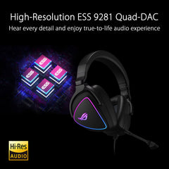 Asus ROG Delta S Wired RGB Gaming Headset with AI Noise Cancelling Mic, 90YH02K0-B2UA00