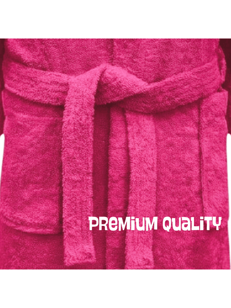 Mens and Ladies Shawl Collar Bathrobe 100% Egyptian Cotton Unisex Shawl Collar Dressing Gown Terry Towelling Bathrobe One Size