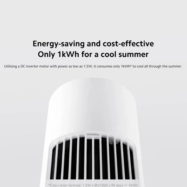 Xiaomi 2 Intelligent Tower Fan, 150° Rotating Tower Fan with Intelligent App Control, 3 Modes, Range 10 m, Energy Efficient