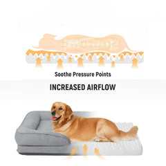 Orthopedic Dog Bed with Removable CoverFoam Pet Mattress for All-Season Comfort, Non-Slip Bottom, Fits Medium/Large/Small Dogs, Cozy Bedroom Accessory