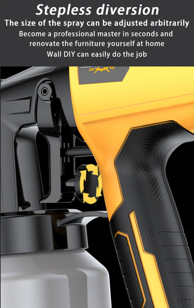 High Pressure and Low Flow HVLP Spray Gun, Suitable for Indoor and Outdoor Walls, Wood, Fences, Decks, Furniture - Including Adjustable Spray Mode and Ergonomic Design, Simple, Portable and Wireless, Suitable for Family Christmas Gifts.