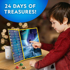 NATIONAL GEOGRAPHIC 2025 Gemstone Advent Calendar - Christmas Countdown Calendar for Kids with 24 Gems, Rock Collection, Mini Gem Dig Kit (English-Only Version)