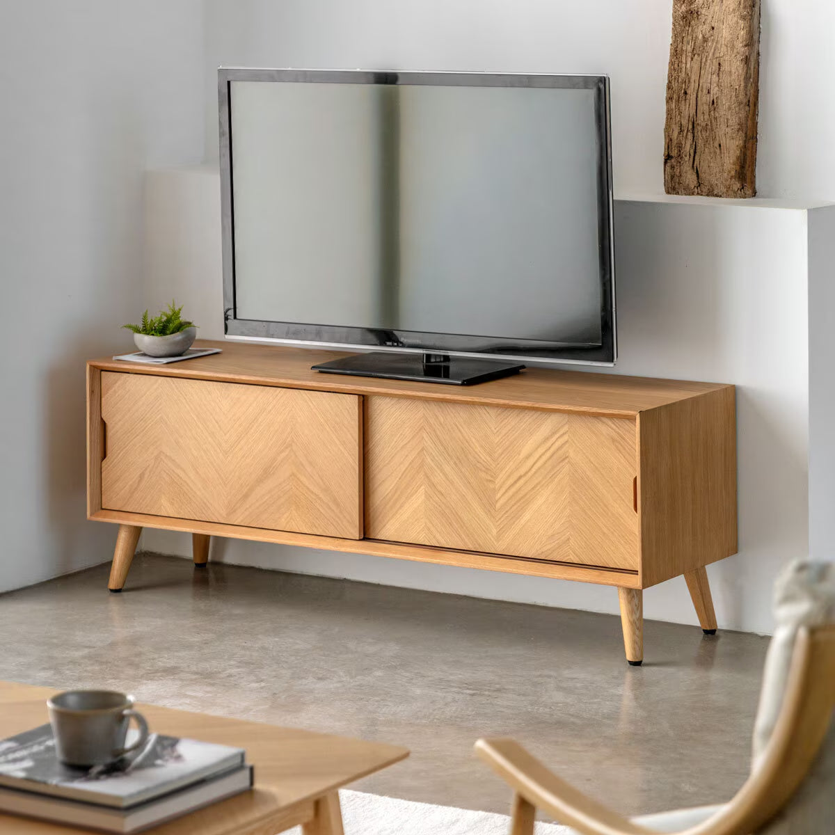Gallery Milano Oak Entertainment Unit for Tv'S up to 55