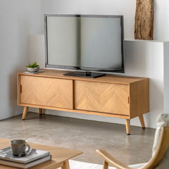 Gallery Milano Oak Entertainment Unit for Tv'S up to 55