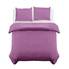 4B Classic Plain Minimal Design Duvet Cover Set – Single Double King Super King Bedding for Home and Guest Rooms