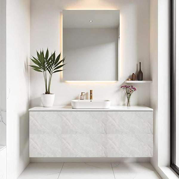 10pcs 3D Marble Wall Tiles Wallpaper, PVC Peel & Stick, Self-Adhesive Wall Stickers Wall Stickers, Golden/Grey Marble Pattern - Home Decoration Wall Stickers, Easy to Clean And Cut, Suitable for Renovation of Bathrooms, Living Rooms, Kitchens, Bedrooms