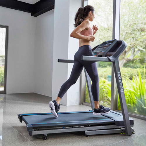 Horizon Fitness TR5.0 Atzone Treadmill and Protective Floor Mat