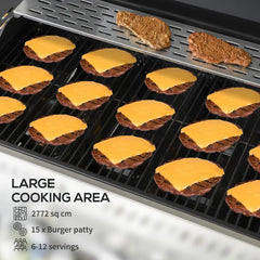 4 - Burner Free Standing Propane 40000 BTU BTU Gas Grill with Side Burner