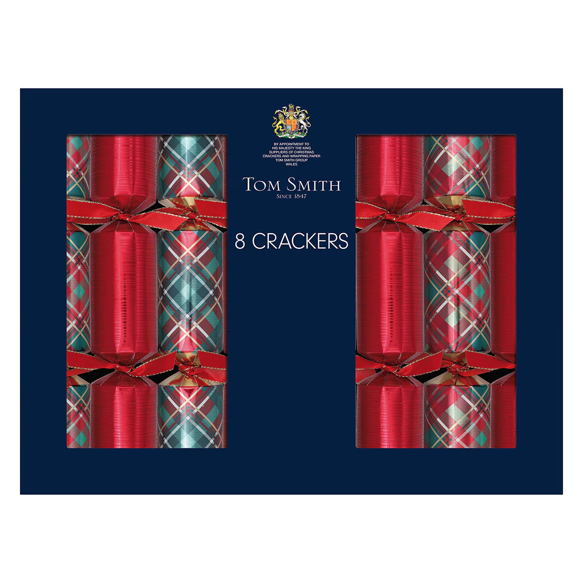 Tom Smith 13.7 Inch (34.8Cm) Christmas Crackers 8 Pack Assortment