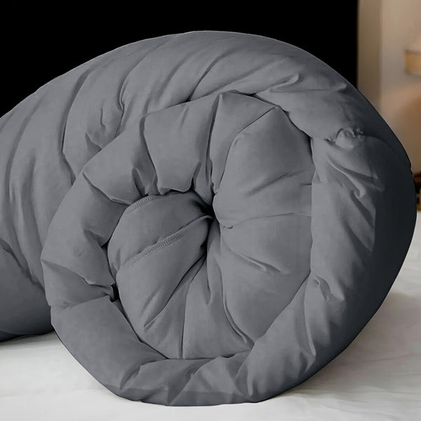 Tog 2.5 | 7.5 | 13.5 Grey All-Seasons Diamond Quilted Duvet Quilt Comforter | All-Seasons Breathable Lightweight Warm Bedding Comforte for Home Hotel