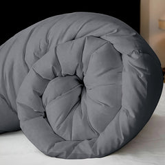 Tog 2.5 | 7.5 | 13.5 Grey All-Seasons Diamond Quilted Duvet Quilt Comforter | All-Seasons Breathable Lightweight Warm Bedding Comforte for Home Hotel