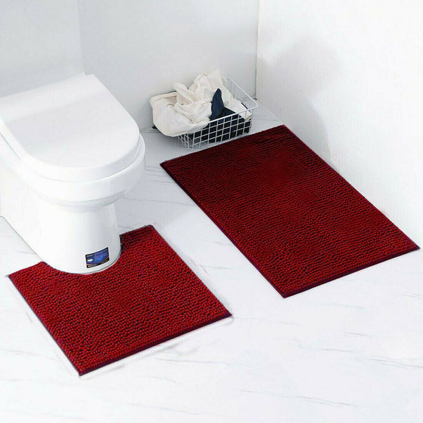 2-Piece Loop Bath Mat Set – Soft, Absorbent, and Quick-Drying Bathroom Mats with Non-Slip Backing for Safe, Comfortable, and Stylish Everyday Use