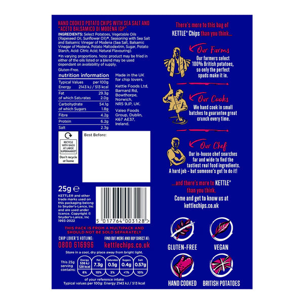 Kettle Hand Cooked Potato Chips Take Home Variety Box, 48 X 25G