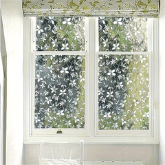 1 Roll Of Self-adhesive PVC Glass Static Window Film Window Sticker, Suitable for Floor-To-Ceiling Windows in Bathrooms And Restrooms, UV Resistant, Transparent And Opaque Window Film for Living Room Home Decoration