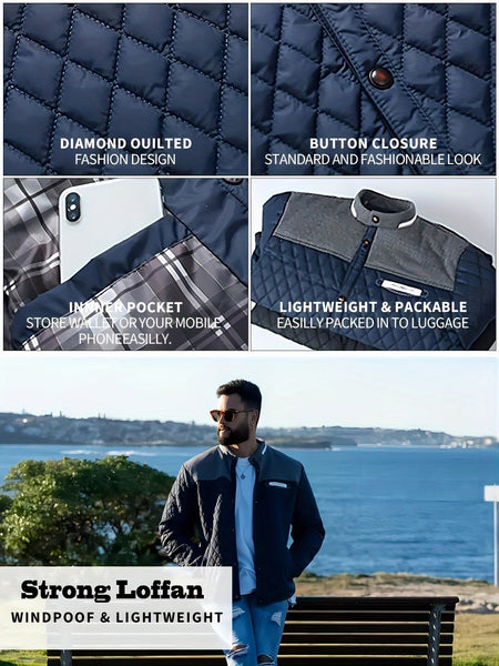 Men's Lightweight Warm Jacket, US Sizes