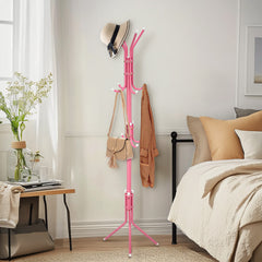 Coat Rack Stand 3-Tier 175cm Tall Metal Coat and Hat Stand with 12 Hooks for Living Room, Bedroom & Hallway