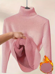 Women's Elegant Casual Cardigan Sweater-Long Sleeve,, High Collar, Keep Warm, Stylish Top for Cold Weather