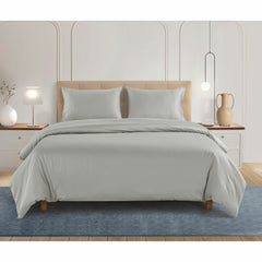 Welhome 500 Thread Count Lyocell Cotton Blend Duvet Set in 3 Colours, Double