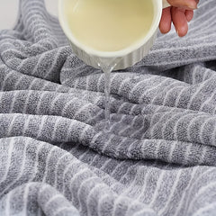 4pcs Extra Large Bath Towel Set with Star Stripes, Full Body Wrap Towel, Face Towel, and Hair Towel - 1pc Extra Soft Coral Fleece Bath Towel (200x105cm) + 3pcs Square Towels (30x30cm), Quick-Dry, Lint-Free, Durable - Ideal for Home, Beach, Outdoor Use - P