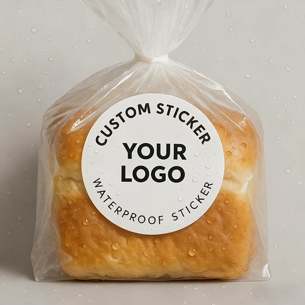 50/100pcs Personalized Custom Stickers Suitable for Various Occasions - /Small Round Labels with Self-Defined Photos/Logos/Text, Glossy Synthetic Paper Suitable for Wedding Invitations, Birthday Party Decorations, Thank You Gifts