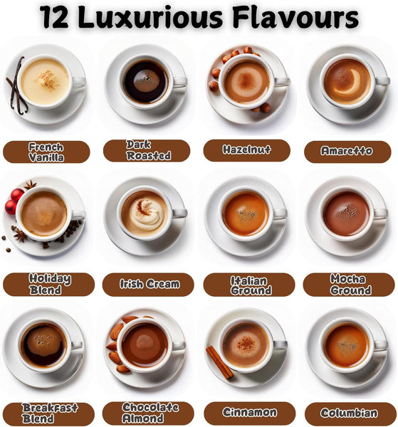 Coffee Advent Calendar 2025 –24 Artisan Ground Coffee Gift Set, Christmas Adult Advent Calendars, Individual Sachets Sampler |Non Chocolate Advent Calendar for Coffee Lovers, Men, Women, Vegan Gifts