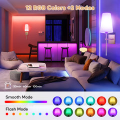 Wall lamp, LED wall lamp, dimmable wall lamp (non-hardwired fixture), controllable bulb, modern linen shade bedroom hallway wall lamp