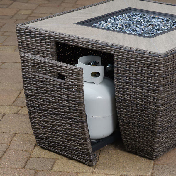 Sunvilla Pelington 5 Piece Deep Seating Set with Fire Pit