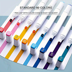 204/ 168/100/80/60 Colors Coloring Pens, Christmas Art Supplies Art Markers with Bag, Dual-Tip Graffiti Pens for Adults Coloring, Alcohol-Based Drawing Pens for Sketching Illustration - Perfect Easter Gifts, Mother's Day Gifts Suitable for Painting