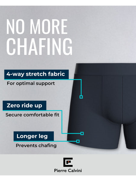 5-Pack Men’s Boxers – Cotton Underwear in Blue, Black, or Mixed Dark Colors – Soft, Breathable & Comfortable Fabric – Longer Leg Design with Anti-Chafing Fit – Tag-Free, Anti-Roll Waistband & No Ride-Up – Everyday Multipack Men’s Boxer Shorts – Durable, S