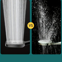 Large area shower spray Silvery head with 3 adjustable modes high-pressure water-saving flow shower faucet