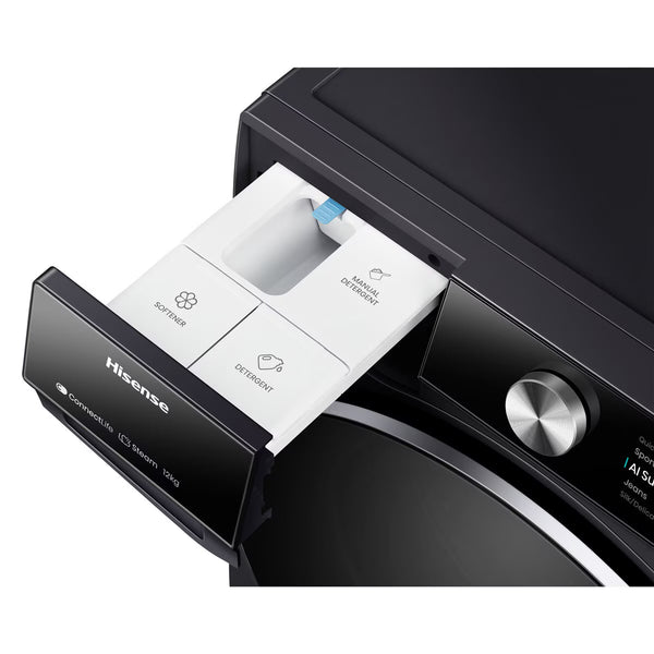 Hisense WF7S1247BB, 12Kg, 1400Rpm, Washing Machine a Rating in Black