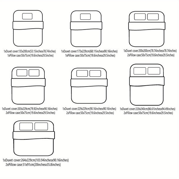 Monstera Green Bedding Set with Digital Printed Duvet Cover And Pillowcases