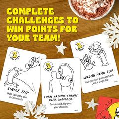 Big Potato Chicken Vs Hotdog – Hilarious Flip Challenge Party Game for Families, Kids & Adults | Fun Game for 2–10 Players | Includes Bonus Cards & Fast-Paced Fun for Christmas