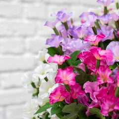 Artificial Flower Hanging Basket in 3 Colours