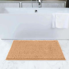 1pc Soft Chenille Bath Mat – Durable Chenille Rug with Non-Slip Backing, Stylish Bathroom Rug, Machine Washable Bath Mat, Non-Slip Area Rug for Shower Room & Home Use