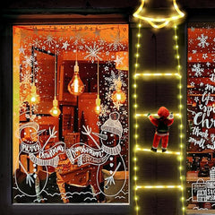 Warmwhite Light 3.3M/130IN 218 Leds Rope Ladders with Climbing Santa Christmas Decorations Lights Battery Powered for Indoor Outdoor Xmas Tree Balcony Window Decor