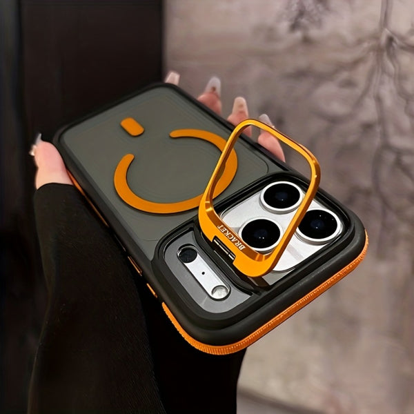 Phone Case - Magnetic Phone Case with Anti-Slip Edge Support for Iphone 17 Promax/Pro/Air, 16 Plus, 15, 14 Pro Max, 13, 12 And Galaxy S22. Wireless Charging Protective Cover, Drop-Resistant Case, Shockproof Phone Case, Stylish Phone Cover
