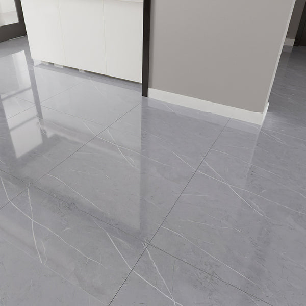 LIVINGANDHOME 24PCS Peel and Stick Non-slip Floor Tiles - 12