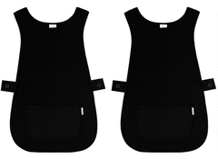 Pack of 2 Self Tabard Apron | Aprons for Men, Women, and Ladies | Professional Cooking Aprons with 2 Pockets | Adjustable Kitchen Apron for Baking, BBQ, Grilling, Gardening, Crafting, Cleaning, Painting, Barista, Restaurant Work | Cute & Stylish Gift Apro