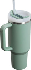 STANLEY Quencher H2.0 Flowstate Tumbler 1.2L - Cold for 11 Hours - Iced for 48 Hours - Metal Water Bottle with Straw, Handle and Lid - Dishwasher Safe - Travel Mug for Cold Drinks