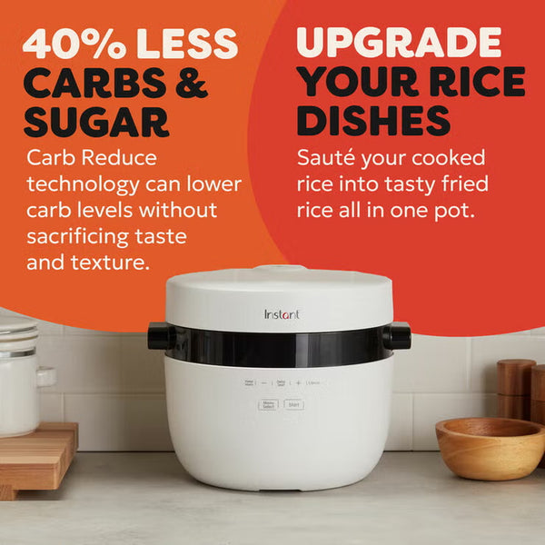 Instant Pot 5L / 20 Cup Rice Cooker & Steamer in White