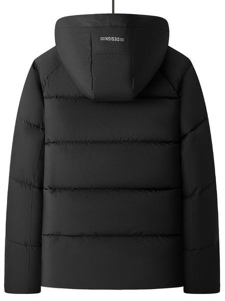 Winter New Warm Jacket with Detachable Hood, Trendy Fashion Men's Parka Coat, Business Casual Versatile Outerwear