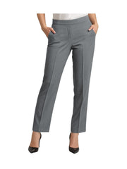Women Trousers Stretchy Lightweight Finely Stitched Half Elasticated Pull Up Work Formal Pants Inside Leg 27 inches