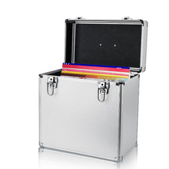 Vinyl Record Storage 12, LP Case Album Collection DJ Carry Storage Cases Lockable Box LP Case Vinyl Record Storage Carry Box Holds up to 50pcs Albums Record Collection Chest